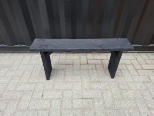 Houten douglas bankje zwart 100cm